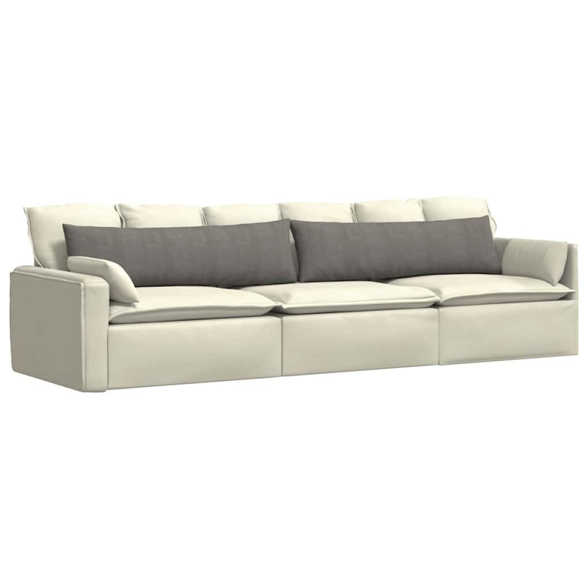 vidaXL Μαξιλάρι Καναπέ 2 pcs Ανοιχτό γκρι 145 x 40 εκ.