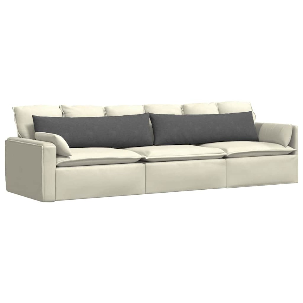 vidaXL Μαξιλάρι Καναπέ 2 pcs Σκούρο Γκρι 145 x 40 εκ.