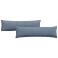 vidaXL Μαξιλάρι Καναπέ 2 pcs Μπλε 145 x 40 εκ. Υφασμάτινο Κορντουρά