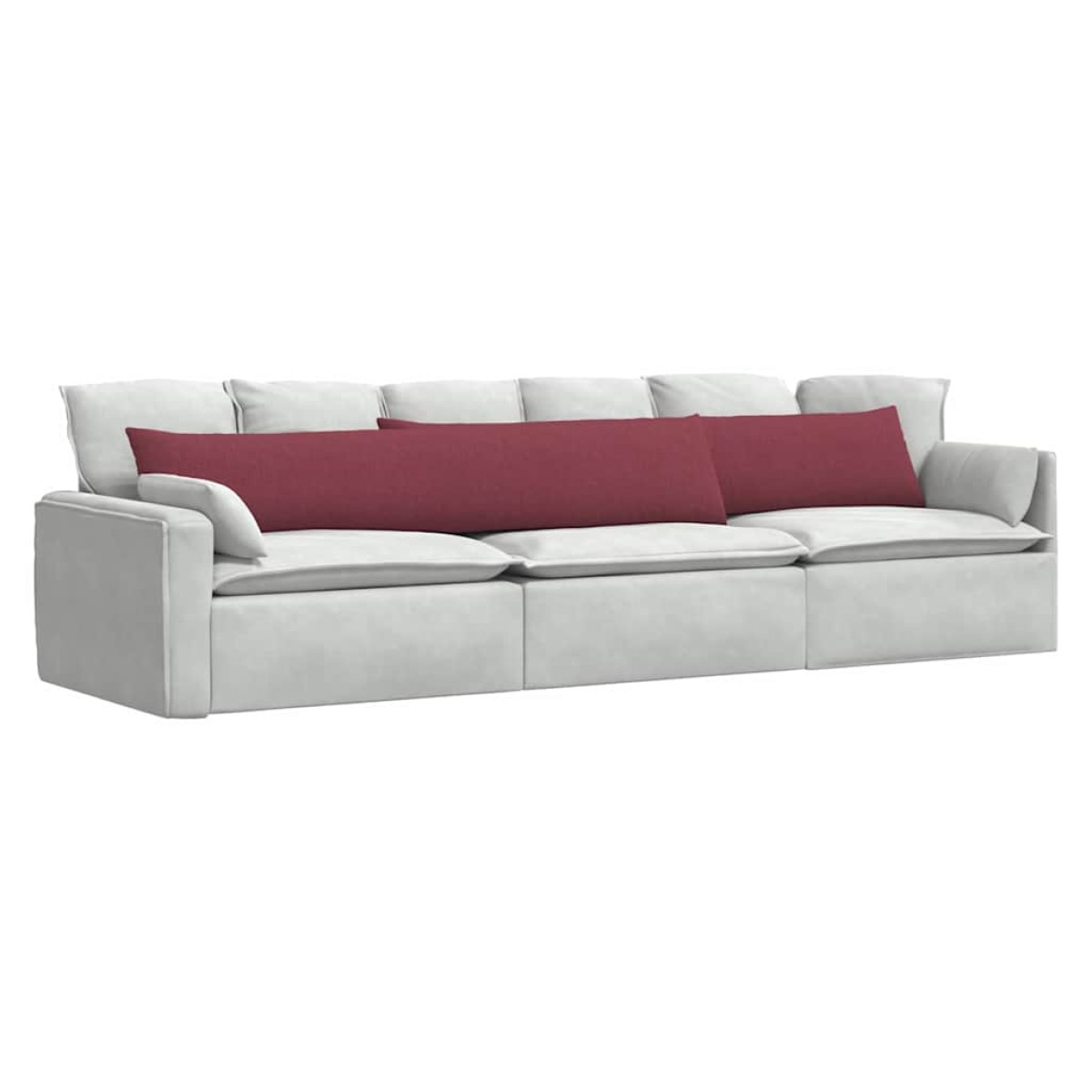 vidaXL Μαξιλάρι Καναπέ 2 τμχ. ύφασμα Κόκκινο 200 x 40 εκ.