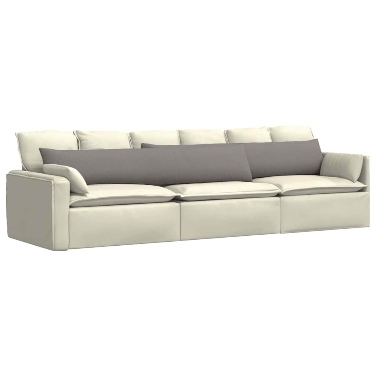 vidaXL Μαξιλάρι Καναπέ 2 τμχ. ύφασμα Taupe 200 x 40 εκ.