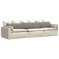 vidaXL Μαξιλάρι Καναπέ 2 τμχ. ύφασμα Taupe 200 x 40 εκ.
