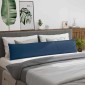vidaXL Μαξιλάρι Καναπέ 2 τμχ. ύφασμα Μπλε 200 x 40 εκ.
