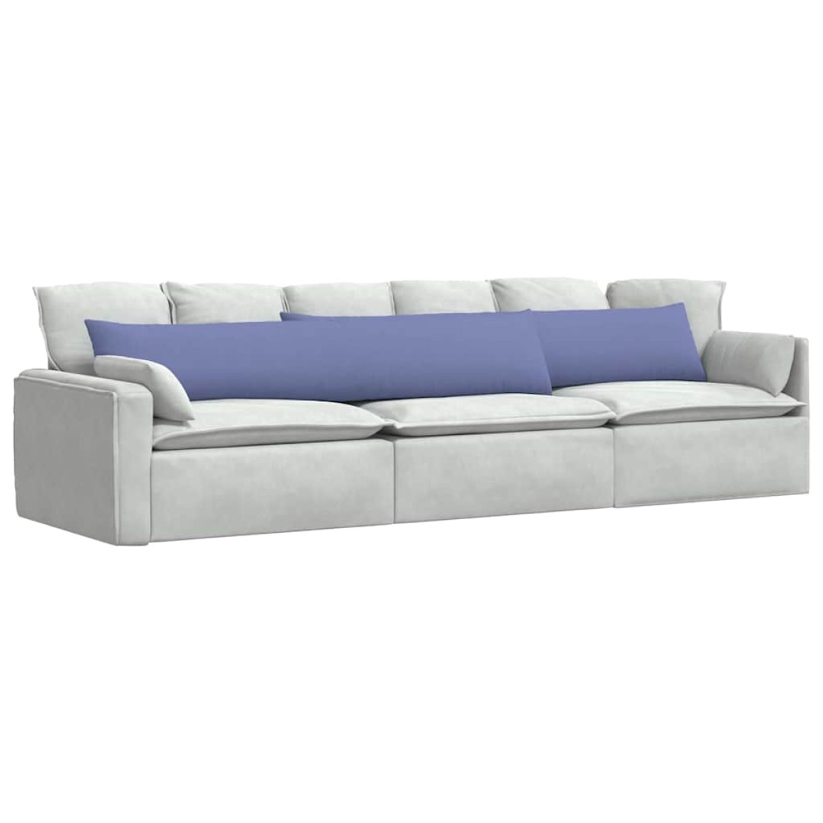 vidaXL Μαξιλάρι Καναπέ 2 τμχ. ύφασμα Μπλε τζην 200 x 40 εκ.