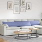 vidaXL Μαξιλάρι Καναπέ 2 τμχ. ύφασμα Μπλε τζην 200 x 40 εκ.