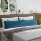 vidaXL Μαξιλάρι Καναπέ 2 pcs Μπλε 200 x 40 εκ. Υφασμάτινο Κορντουρά