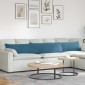vidaXL Μαξιλάρι Καναπέ 2 pcs Μπλε 200 x 40 εκ. Υφασμάτινο Κορντουρά