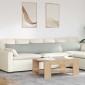vidaXL Μαξιλάρι Καναπέ 2 pcs Ανοιχτό γκρι 200 x 40 εκ.