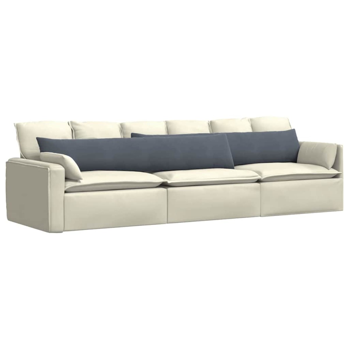 vidaXL Μαξιλάρι Καναπέ 2 pcs Σκούρο Γκρι 200 x 40 εκ.