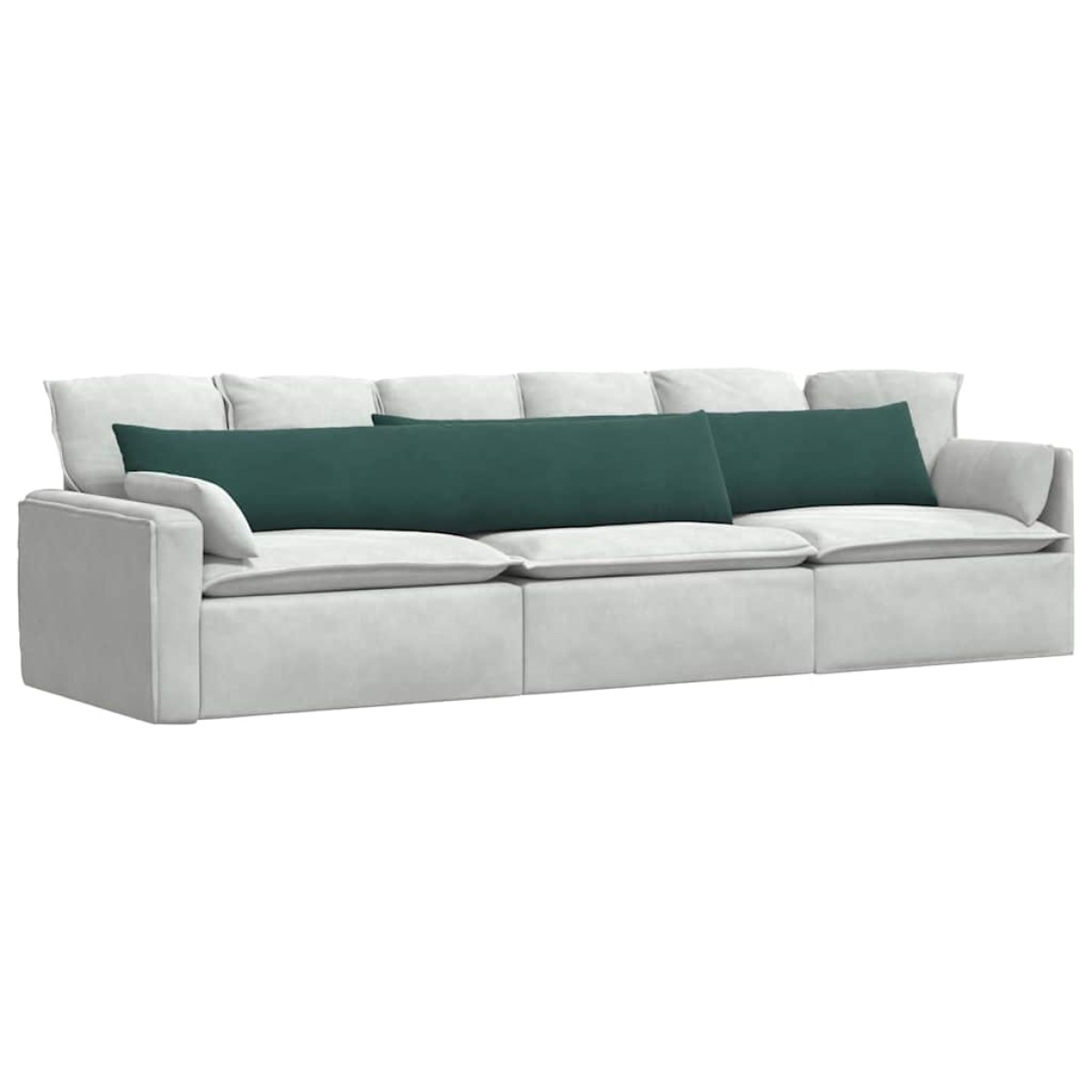 vidaXL Μαξιλάρι Καναπέ 2 pcs Σκούρο πράσινο 200 x 40 εκ.