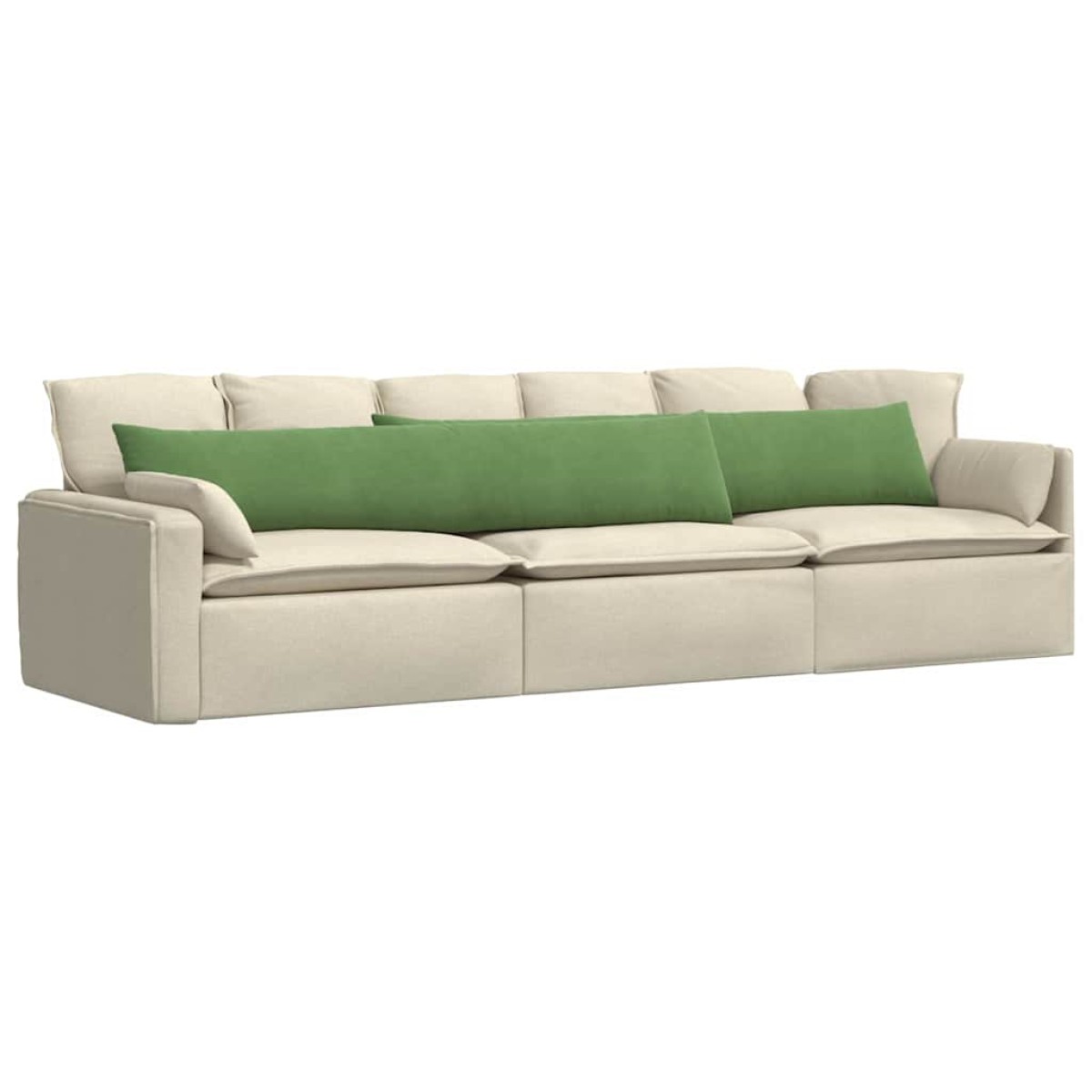 vidaXL Μαξιλάρι Καναπέ 2 pcs Ανοιχτό πράσινο 200 x 40 εκ.