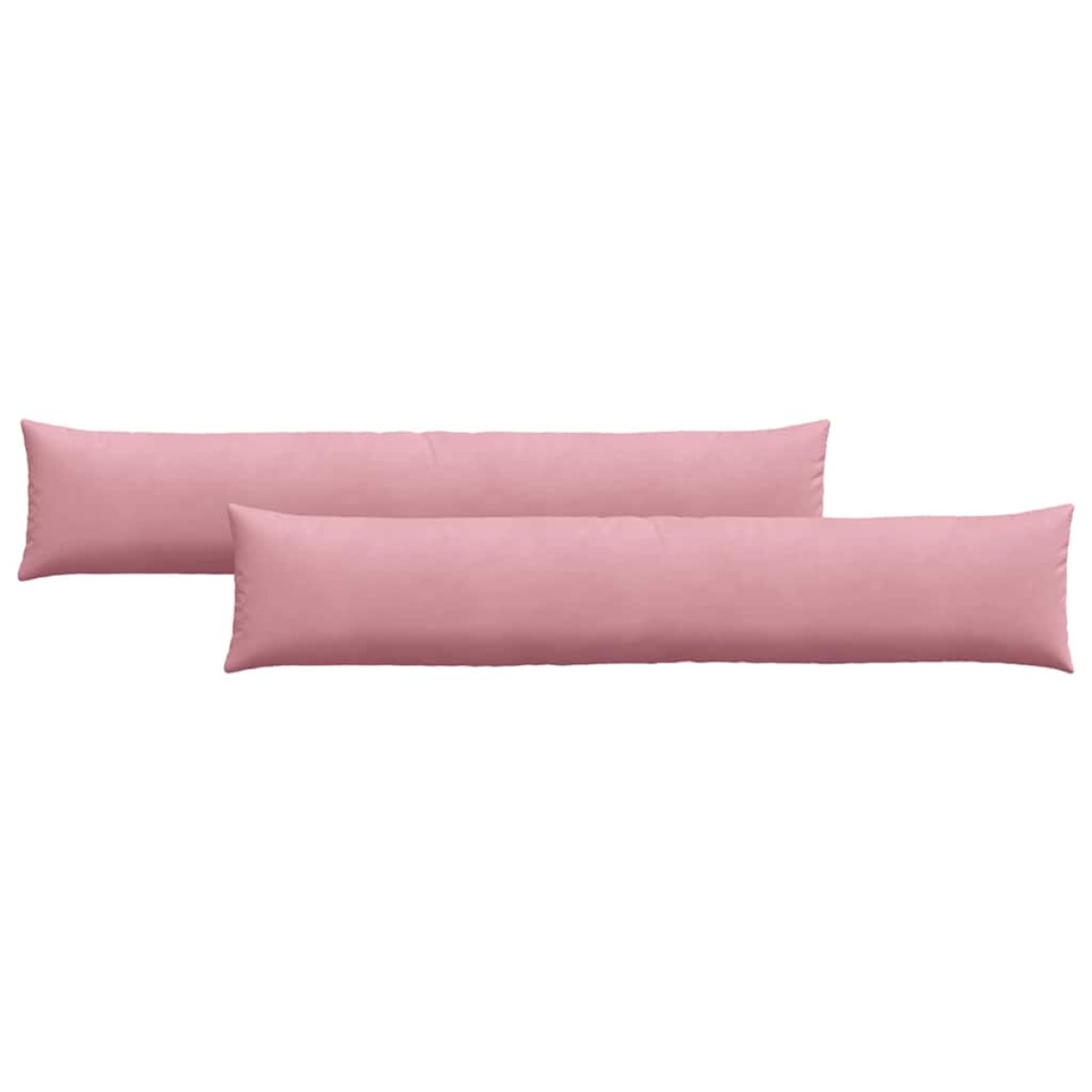 vidaXL Μαξιλάρι Καναπέ 2 pcs Ροζ 200 x 40 εκ. Υφασμάτινο Κορντουρά