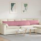 vidaXL Μαξιλάρι Καναπέ 2 pcs Ροζ 200 x 40 εκ. Υφασμάτινο Κορντουρά