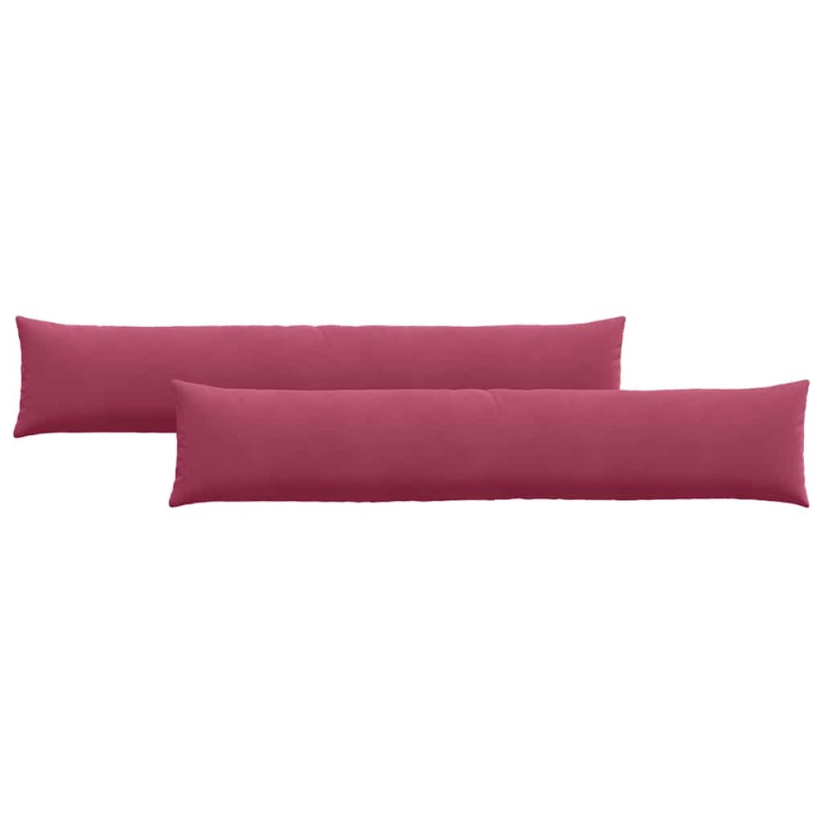 vidaXL Μαξιλάρι Καναπέ 2 pcs Κόκκινο 200 x 40 εκ. Υφασμάτινο Κορντουρά