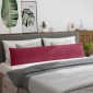 vidaXL Μαξιλάρι Καναπέ 2 pcs Κόκκινο 200 x 40 εκ. Υφασμάτινο Κορντουρά
