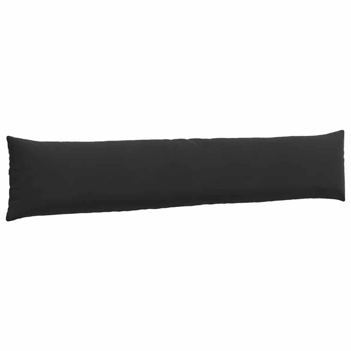 vidaXL Μαξιλάρι Καναπέ 2 pcs Μαύρο 200 x 40 εκ. Υφασμάτινο Κορντουρά