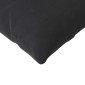 vidaXL Μαξιλάρι Καναπέ 2 pcs Μαύρο 200 x 40 εκ. Υφασμάτινο Κορντουρά