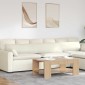 vidaXL Μαξιλάρι Καναπέ 2 pcs Κρεμ 200 x 40 εκ. Υφασμάτινο Κορντουρά