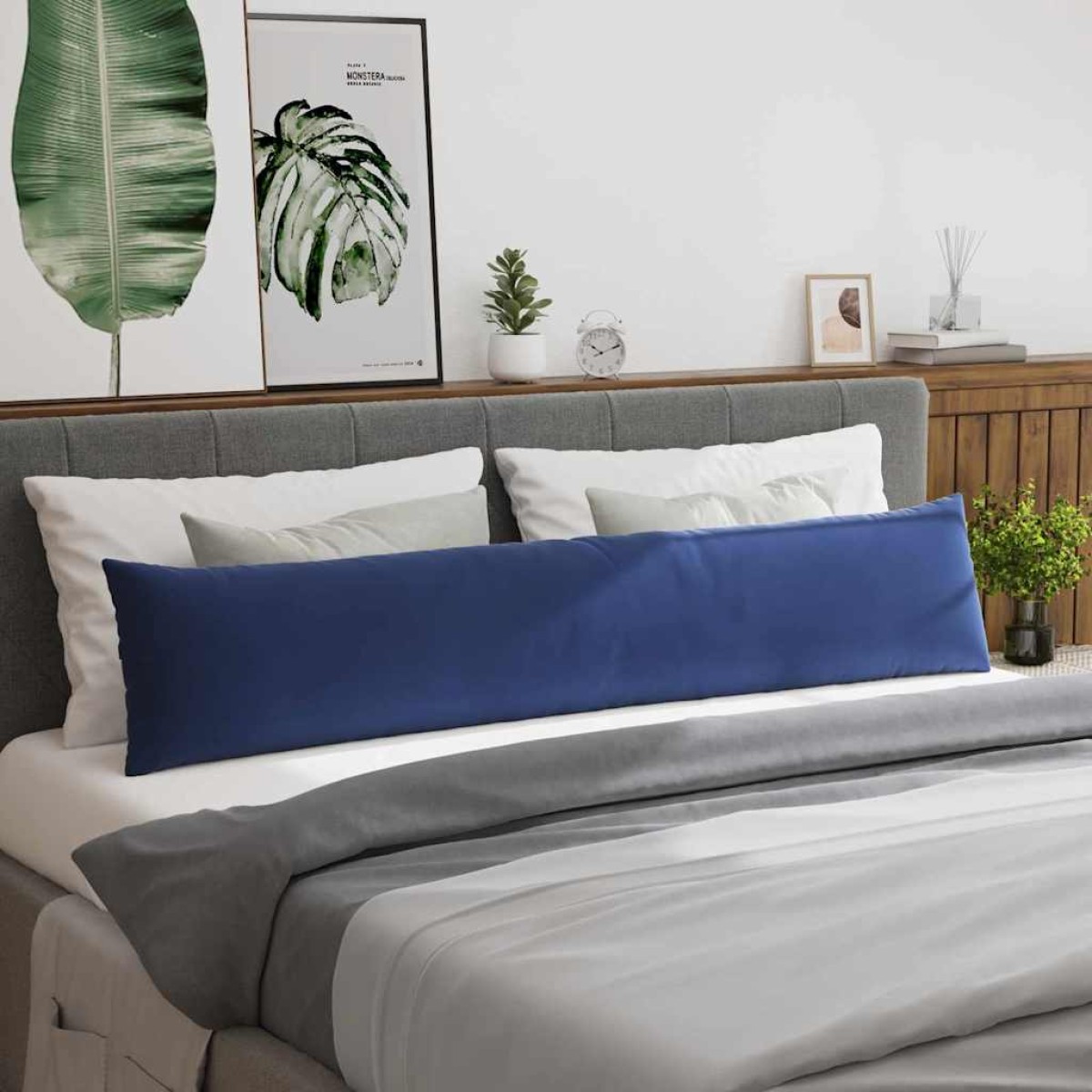 vidaXL Μαξιλάρι Καναπέ 2 pcs Μπλε Αστυνομίας 200 x 40 εκ.
