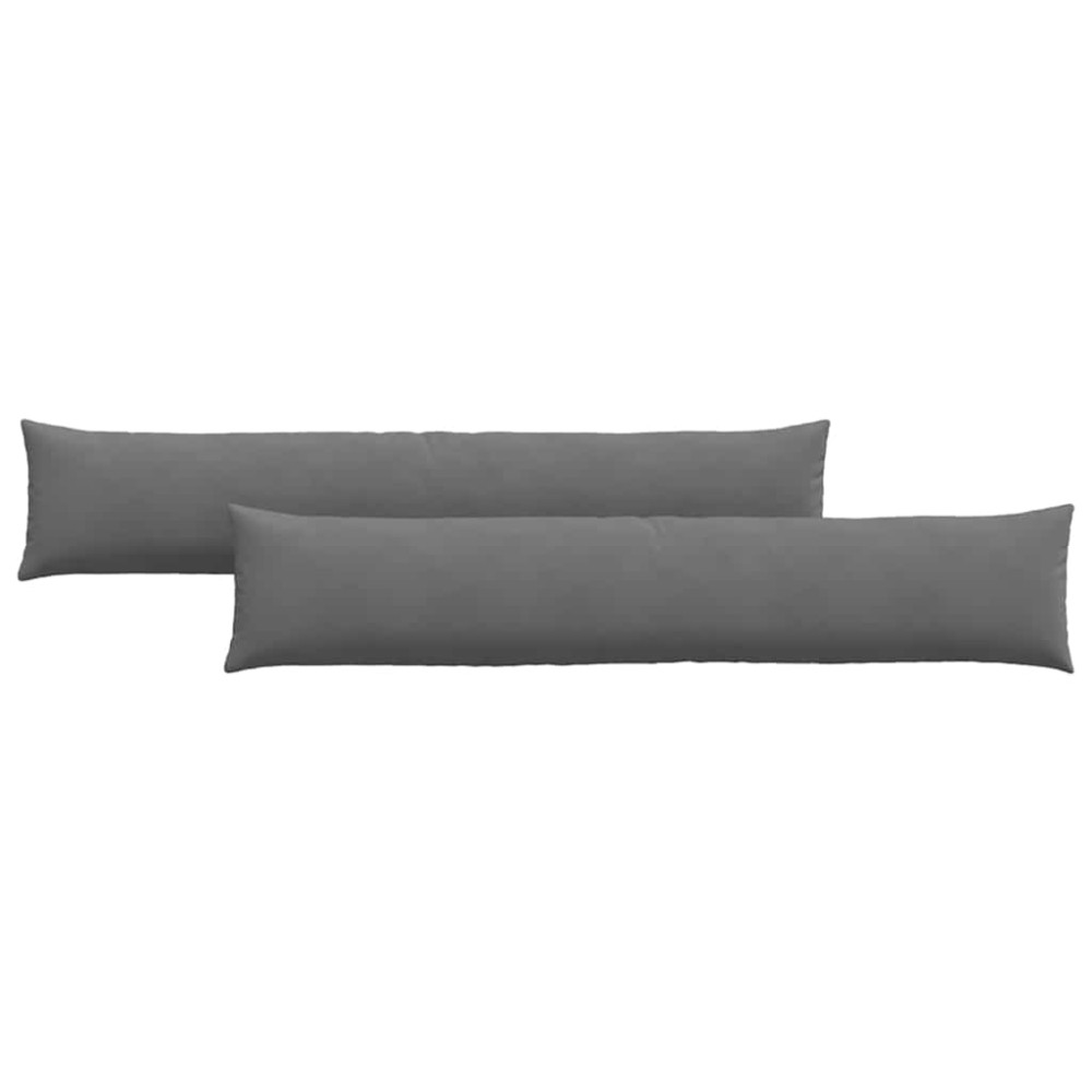 vidaXL Μαξιλάρι Καναπέ 2 pcs Σκούρο Γκρι 200 x 40 εκ. ύφασμα