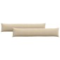 vidaXL Μαξιλάρι Καναπέ 2 pcs Κρεμ 200 x 40 εκ. ύφασμα