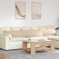 vidaXL Μαξιλάρι Καναπέ 2 pcs Κρεμ 200 x 40 εκ. ύφασμα