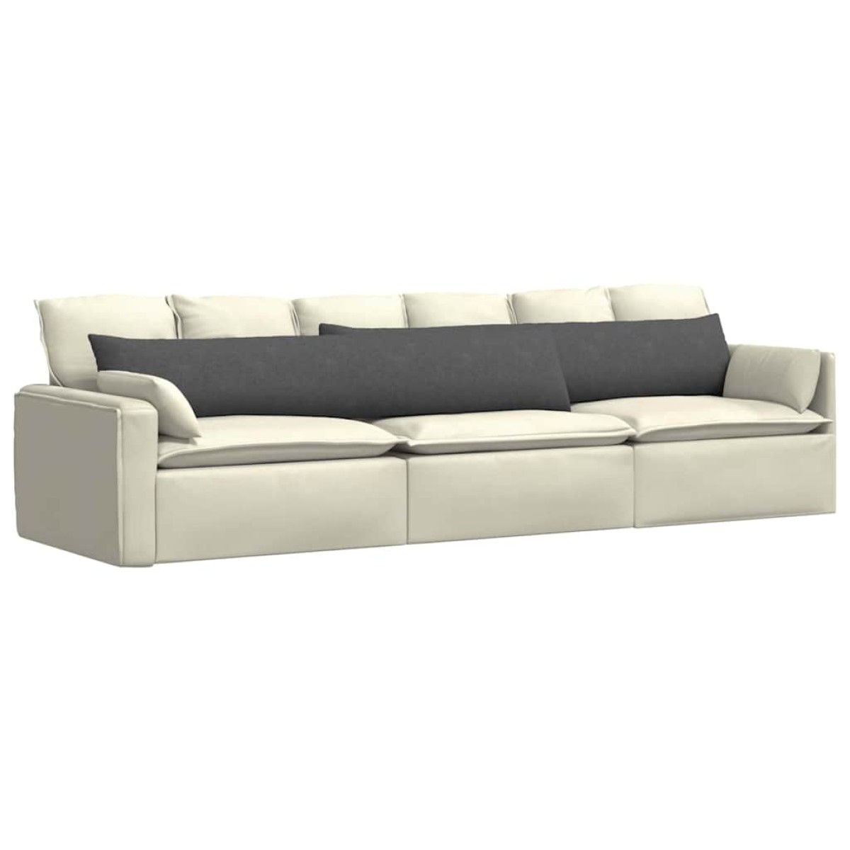 vidaXL Μαξιλάρι Καναπέ 2 pcs Σκούρο Γκρι 200 x 40 εκ.