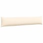 vidaXL Μαξιλάρι Καναπέ 2 pcs Κρεμ 200 x 40 εκ. Υφασμάτινο Κορντουρά