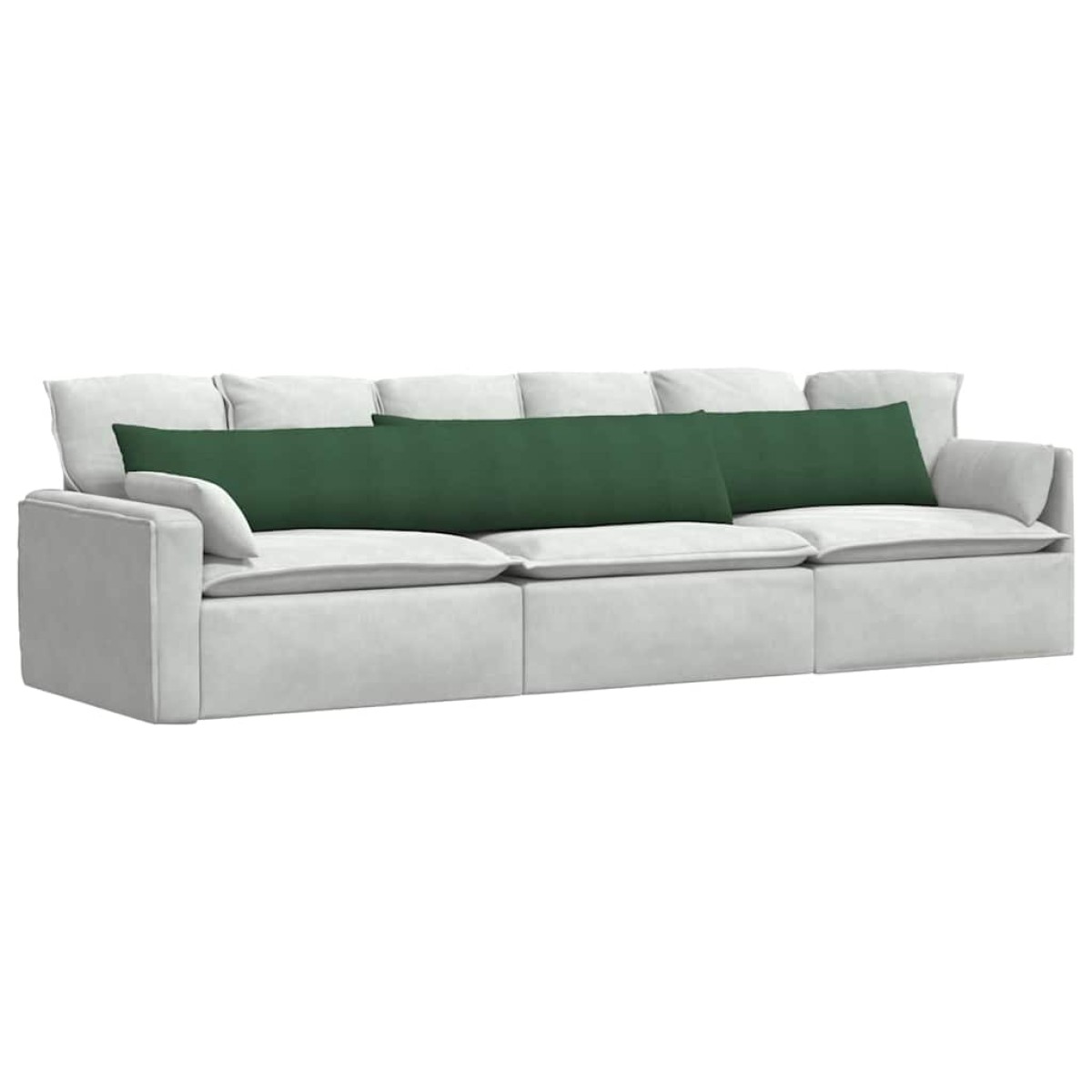 vidaXL Μαξιλάρι Καναπέ 2 pcs Σκούρο Πράσινο 200 x 40 εκ.