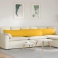 vidaXL Μαξιλάρι Καναπέ 2 pcs Απαλό Κίτρινο 200 x 40 εκ.