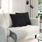 vidaXL Μαξιλάρι Καναπέ 2 τμχ. ύφασμα Μαύρο 45 x 45 cm