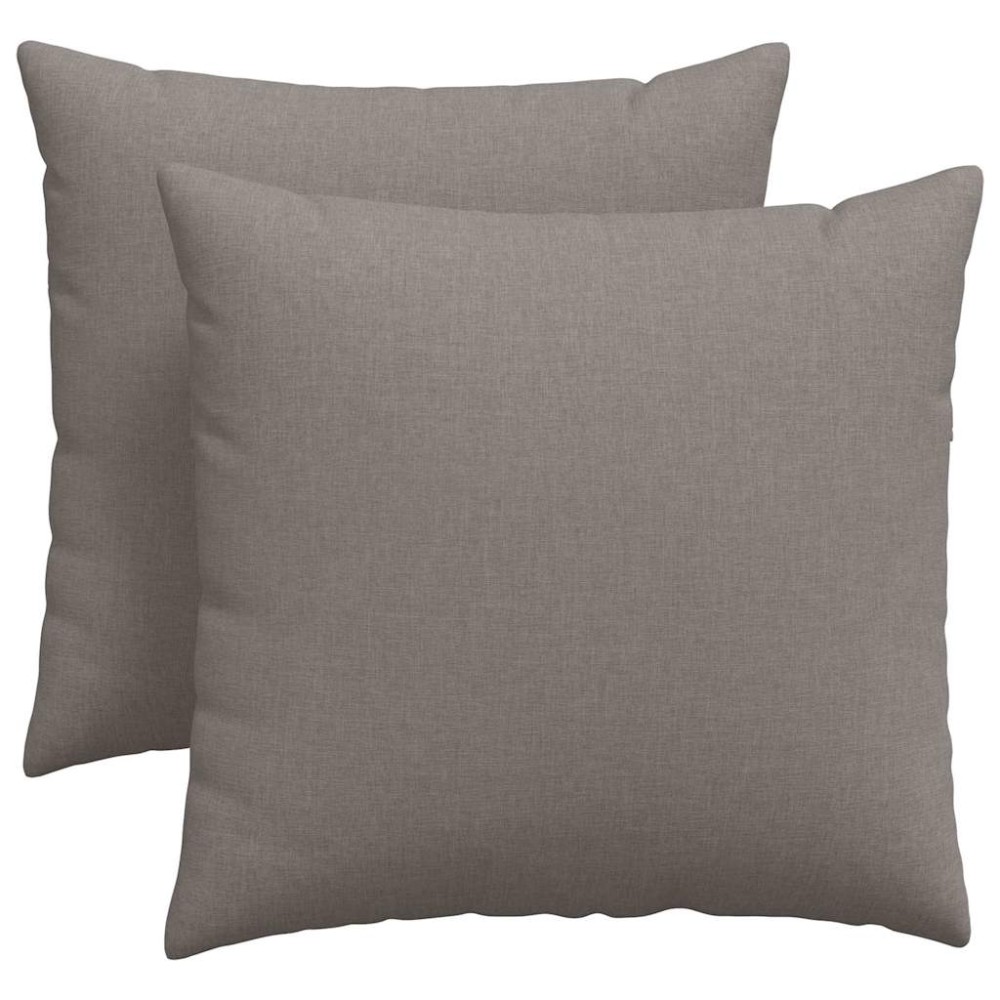 vidaXL Μαξιλάρι Καναπέ 2 τμχ. ύφασμα Taupe 45 x 45 cm