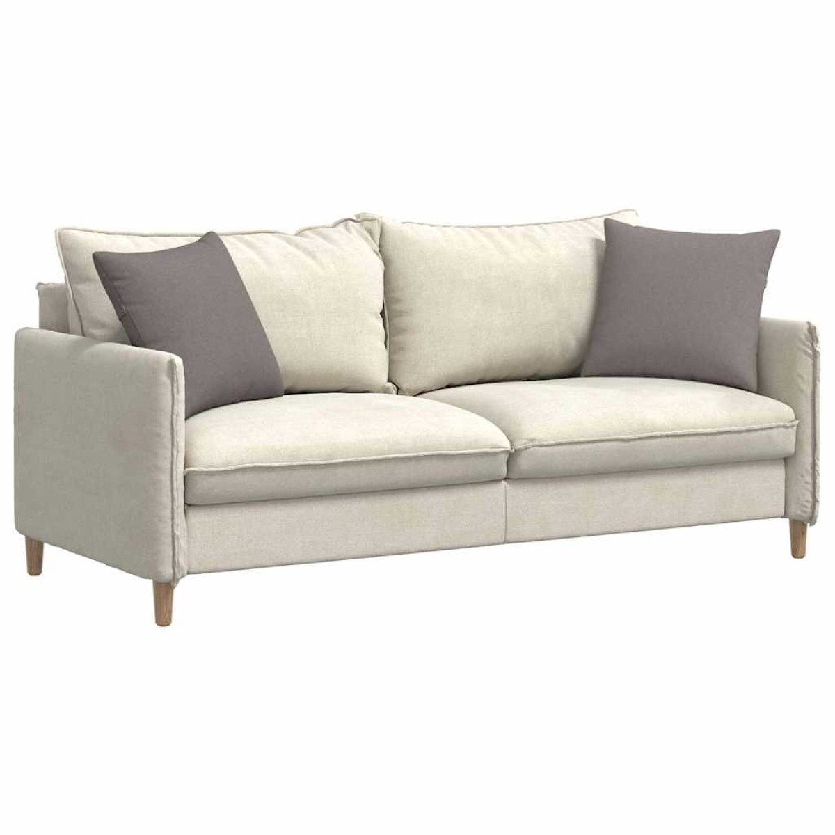 vidaXL Μαξιλάρι Καναπέ 2 τμχ. ύφασμα Taupe 45 x 45 cm