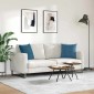 vidaXL Μαξιλάρι Καναπέ 2 pcs Μπλε 45 x 45 cm Υφασμάτινο Κορντουρά
