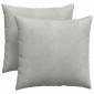 vidaXL Μαξιλάρι Καναπέ 2 pcs Ανοιχτό γκρι 45 x 45 cm