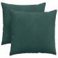 vidaXL Μαξιλάρι Καναπέ 2 pcs Σκούρο Πράσινο 45 x 45 cm