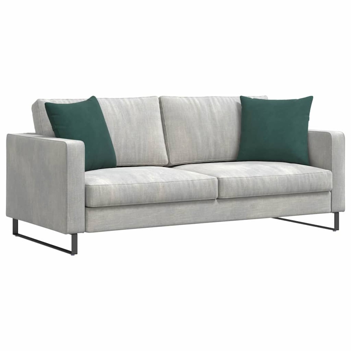 vidaXL Μαξιλάρι Καναπέ 2 pcs Σκούρο Πράσινο 45 x 45 cm