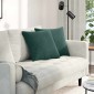 vidaXL Μαξιλάρι Καναπέ 2 pcs Σκούρο Πράσινο 45 x 45 cm