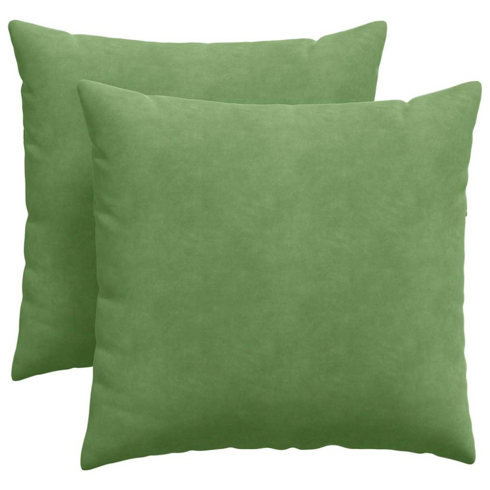 vidaXL Μαξιλάρι Καναπέ 2 pcs Ανοιχτό Πράσινο 45 x 45 cm