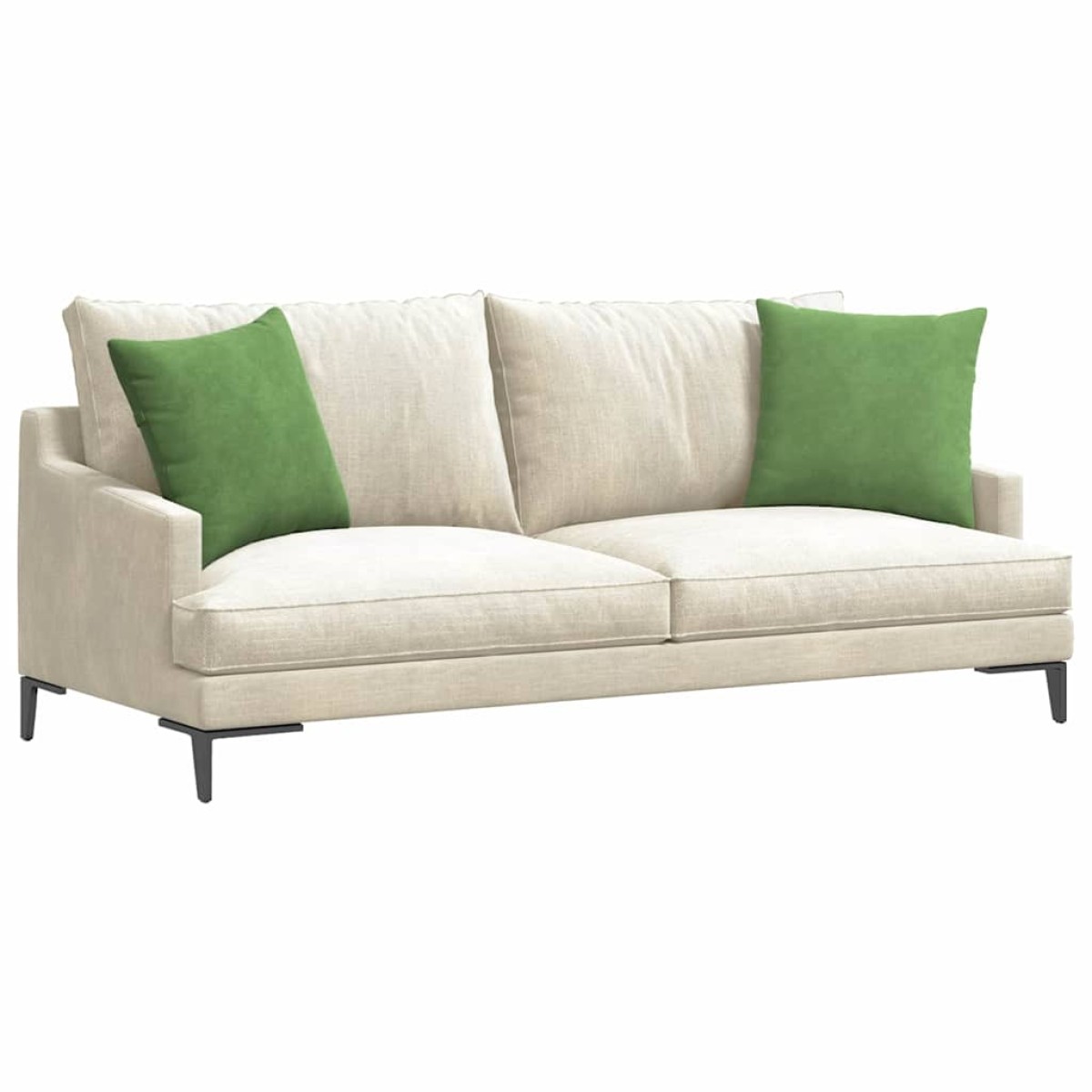 vidaXL Μαξιλάρι Καναπέ 2 pcs Ανοιχτό Πράσινο 45 x 45 cm