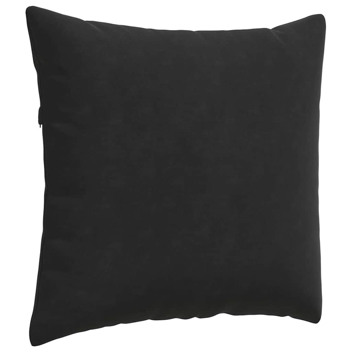 vidaXL Μαξιλάρι Καναπέ 2 pcs Μαύρο 45 x 45 cm Υφασμάτινο Κορντουρά