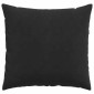 vidaXL Μαξιλάρι Καναπέ 2 pcs Μαύρο 45 x 45 cm Υφασμάτινο Κορντουρά
