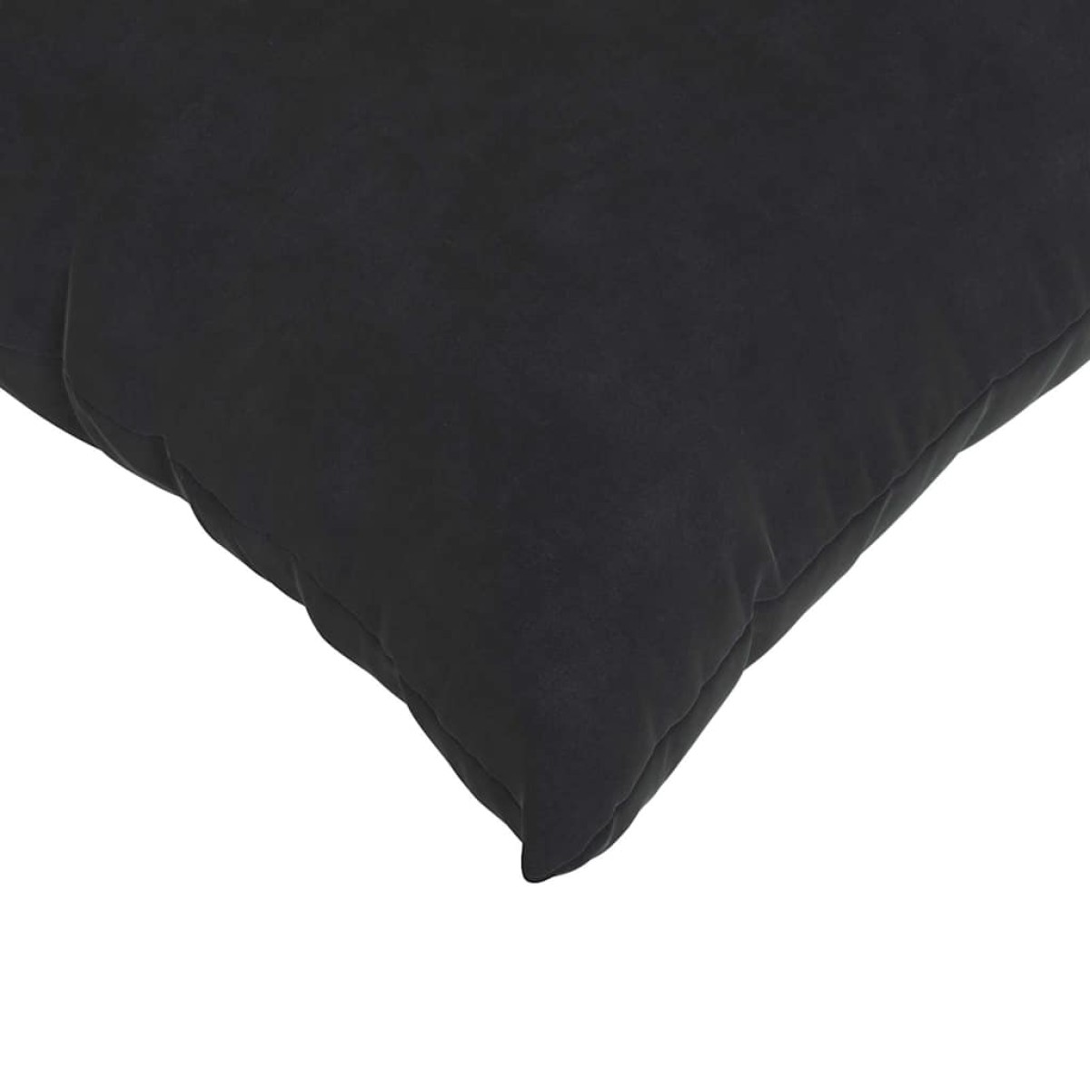 vidaXL Μαξιλάρι Καναπέ 2 pcs Μαύρο 45 x 45 cm Υφασμάτινο Κορντουρά