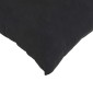 vidaXL Μαξιλάρι Καναπέ 2 pcs Μαύρο 45 x 45 cm Υφασμάτινο Κορντουρά