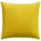 vidaXL Μαξιλάρι Καναπέ 2 pcs Κίτρινο 45 x 45 cm Υφασμάτινο Κορντουρά