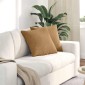 vidaXL Μαξιλάρι Καναπέ 2 pcs Καφέ 45 x 45 cm Υφασμάτινο Κορντουρά