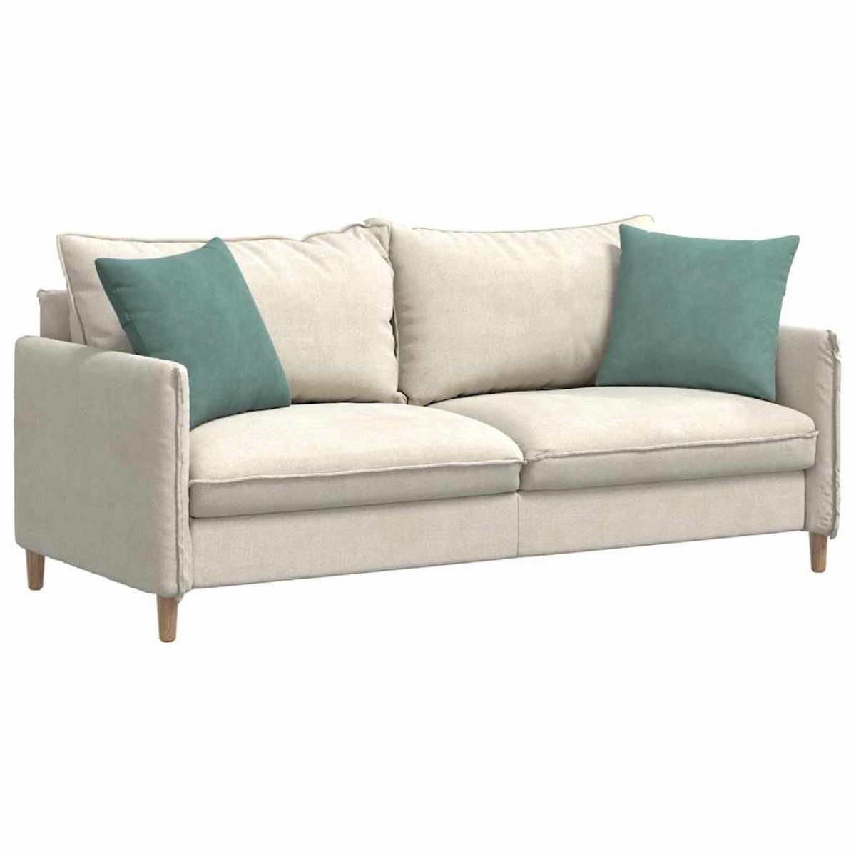 vidaXL Μαξιλάρι Καναπέ 2 pcs Θαλασσί 45 x 45 cm Υφασμάτινο Κορντουρά