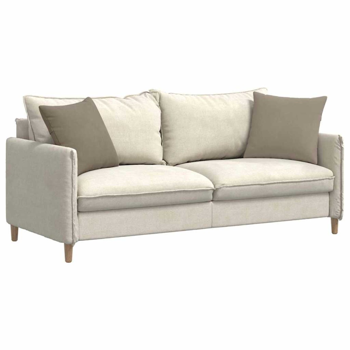 vidaXL Μαξιλάρι Καναπέ 2 pcs Taupe 45 x 45 cm ύφασμα