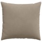 vidaXL Μαξιλάρι Καναπέ 2 pcs Taupe 45 x 45 cm ύφασμα