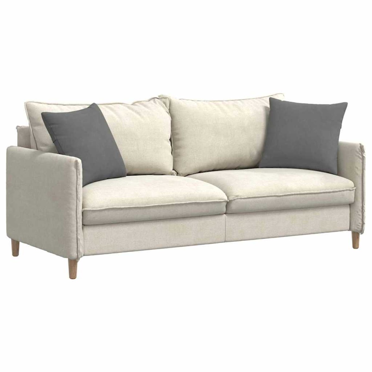 vidaXL Μαξιλάρι Καναπέ 2 pcs Σκούρο Γκρι 45 x 45 cm ύφασμα